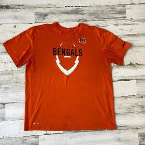 CLEARANCE! Nike NFL Cincinnati Bengals Men's Size XL Logo Tee Orange
